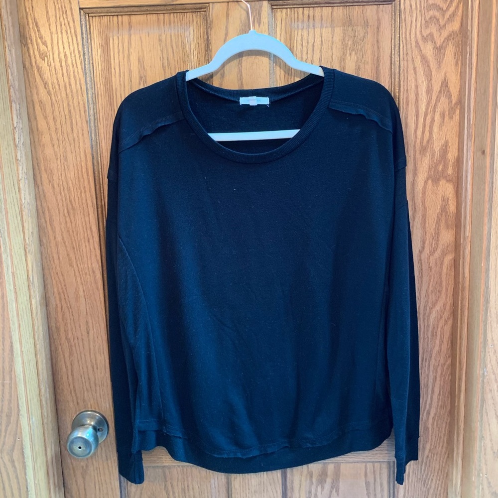 Black long sleeve top
